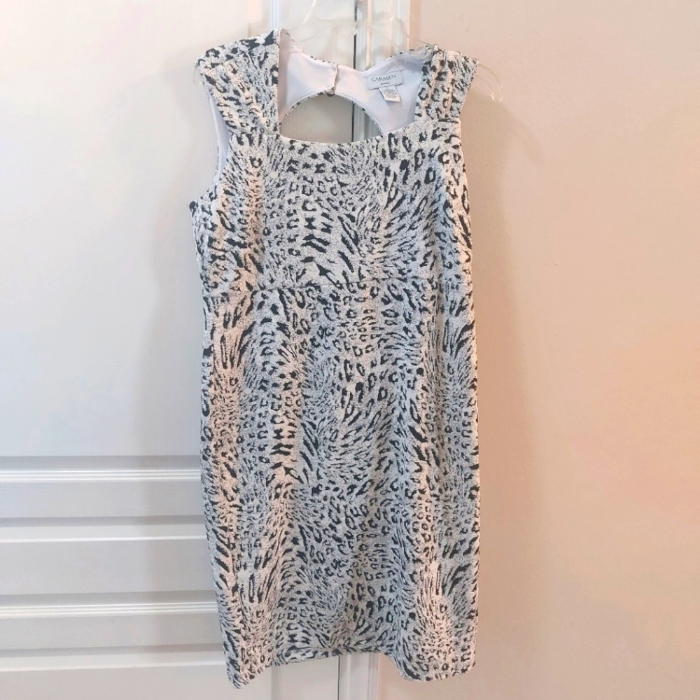 CARMEN Carmen Marc Volvo Black and  White Dress Size Large